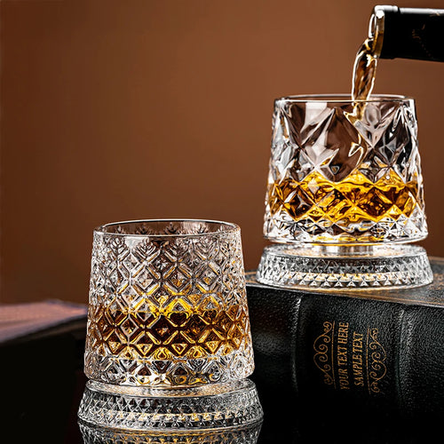 Whiskey Glass The Crystal Rotates 360°