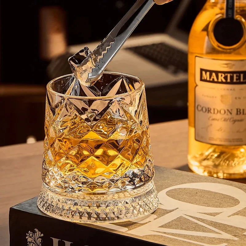 Whiskey Glass The Crystal Rotates 360°