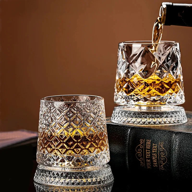 Whiskey Glass The Crystal Rotates 360°