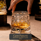 Whiskey Glass The Crystal Rotates 360°